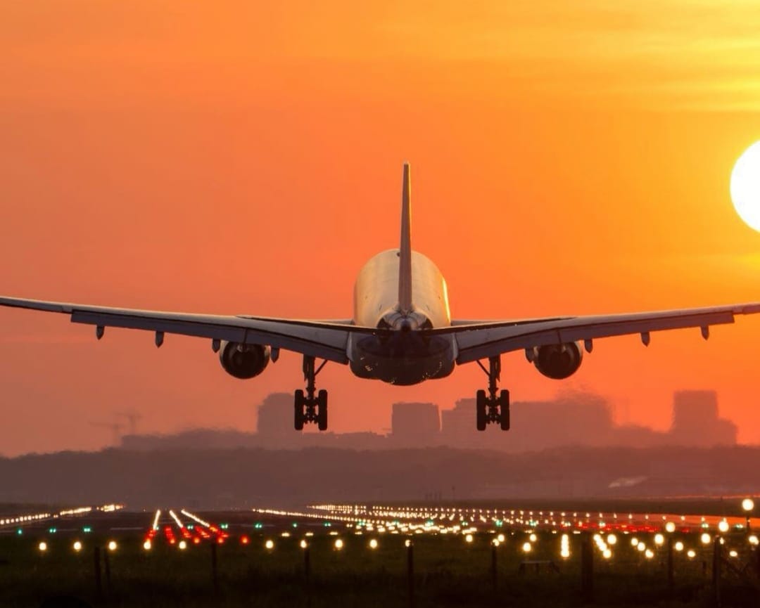 aterrizaje de avion en Gran Canaria